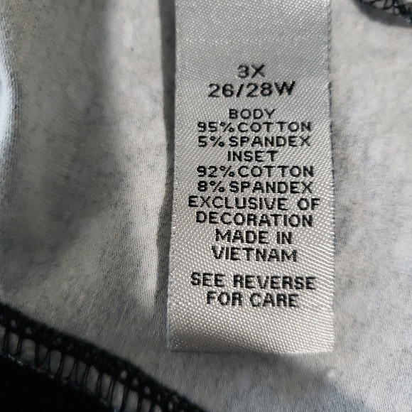 Catherine's Women's Black Blue Print Cotton Activewear Jacket Size 3X - Picture 6 of 7